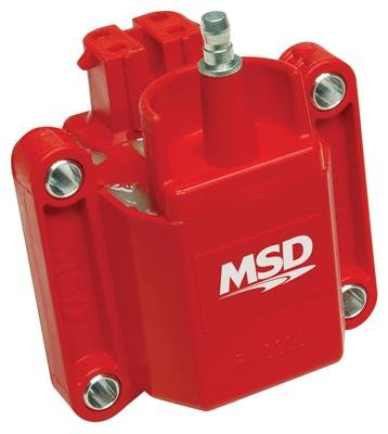 MSD Blaster GM Coils 8226 Ignition Coil, Blaster, E-Core, Performance Replacement, Square, Epoxy, Red, 44,000 V, GM, Each