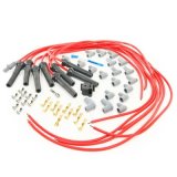 MSD 8.5mm Super Conductor Spark Plug Wire Sets 30839 Wires, Conductor, Spiral Core, 8.5mm, Red, Hemi Boots, Pro Stock, Chevy, Big Block, V8, Set thumbnail 2