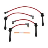 MSD 8.5mm Super Conductor Spark Plug Wire Sets 32599 Wires, Conductor, Spiral Core, 8.5mm, Red, Stock Boots, Mazda, Miata, 1.6/1.8L, Set thumbnail 3