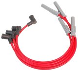MSD 8.5mm Super Conductor Spark Plug Wire Sets 32599 Wires, Conductor, Spiral Core, 8.5mm, Red, Stock Boots, Mazda, Miata, 1.6/1.8L, Set thumbnail 4