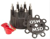 MSD Distributor Cap and Rotor Kits 79193 Kits, Male/HEI, Black Rynite Cap, Stainless Steel Contact Terminal, Clamp Down, MSD, Pro Mag 12/12LT/20/44, Kit thumbnail 1