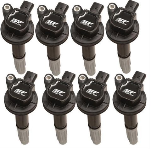 MSD Street Fire Coils 55158 Ignition Coil, Fire, Coil Pack, Black, Ford, V8, Set of 8
