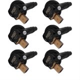 MSD Direct Replacement Ignition Coil Packs 825763 Coil, Replacement, Black, Tan Connector, Ford, 3.5L, Ecoboost, Set of 6 thumbnail 1