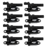 MSD Blaster OEM Replacement Coils 826883 Ignition Coil, OEM, Coil Pack, Epoxy, Female/Socket, Black, Round, Cadillac, Chevrolet, GMC, Set of 8 thumbnail 2