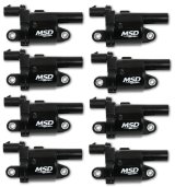 MSD Blaster OEM Replacement Coils 826883 Ignition Coil, OEM, Coil Pack, Epoxy, Female/Socket, Black, Round, Cadillac, Chevrolet, GMC, Set of 8 thumbnail 3
