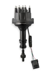MSD Pro-Billet Dual Sync EFI Distributors 23783 Distributor, EFI, Hall Effect Trigger, Male/HEI, Standard Rotation, Black Cap, Billet Aluminum Housing, Black, Ford, Each thumbnail 2