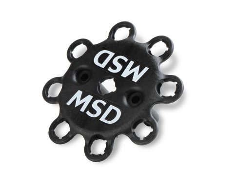 MSD Pro-Billet Distributors 857731 Distributor, Pro-Billet, Magnetic Pickup, Mechanical Advance, Male HEI Small Cap, Billet Aluminum, Black Anodized Body, Black Cap, Ford, V8, Each thumbnail 4