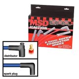 MSD 8.5mm Super Conductor Spark Plug Wire Sets 31229 Wires, Conductor, Spiral Core, 8.5mm, Red, 90 Degree Boots, Universal, L8/V8, Set thumbnail 2