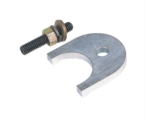 MSD Distributor Hold-Down Clamps 8010MSD Clamp, Billet Steel, Natural, Stud Mounted, Ford, Each