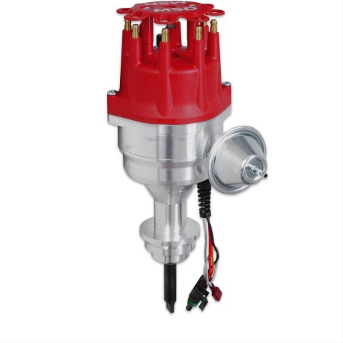 MSD Pro-Billet Ready-to-Run Distributors 8386 Distributor, Ready-to-Run, Magnetic Pickup, Vacuum Advance, Chrysler, 383-400, Big Block B, Each thumbnail 1