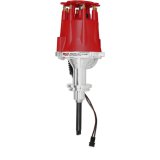 MSD Pro-Billet Distributors 83891 Distributors, Pro-Billet, Magnetic Trigger, Male/HEI, Vacuum and Mechanical Advance, Red Cap, Chrysler, 6.4L Mopar Hemi (Early), Each thumbnail 3