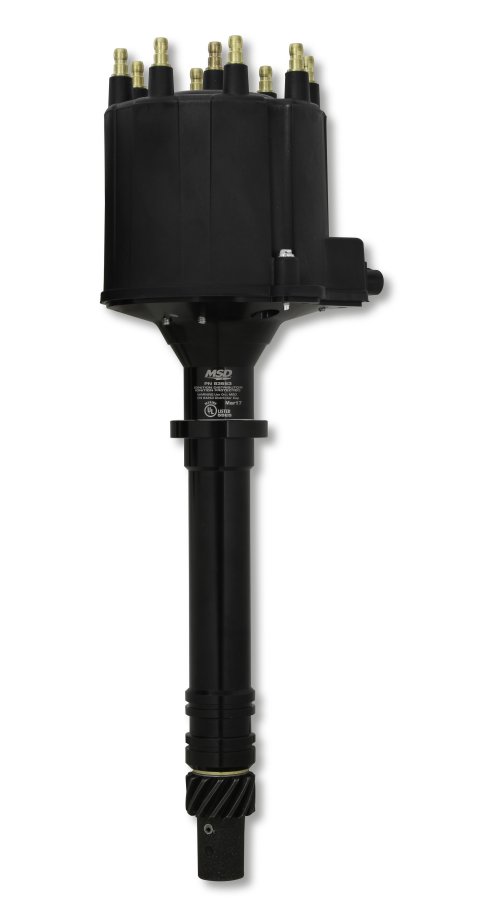 MSD Pro-Billet Ready-to-Run EFI Distributors 83663 Distributors, Ready-To-Run EFI, Magnetic Trigger, Male/HEI, Computer-controlled Advance, Iron Gear, Black Cap, Chevy, 305, 350, 454, Each thumbnail 2