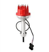 MSD Pro-Billet Dual Sync EFI Distributors 2386 Distributor, EFI, Hall Effect, Male/HEI, Standard Rotation, Red Cap, Billet Aluminum Housing, Chrysler, 383/400 Big Block, Each thumbnail 1