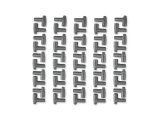 MSD Replacement Spark Plug Wire Terminals 34554 Boot, 90 Degree, Silicone, Gray, 8.5mm, GM HEI Nipple, Set of 50 thumbnail 1