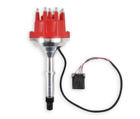 MSD Pro-Billet Dual Sync EFI Distributors 2387 Distributor, EFI, Hall Effect, Male HEI Cap, Melonized Gear, Billet Aluminum Housing, Red Cap, AMC, V8, Each thumbnail 2