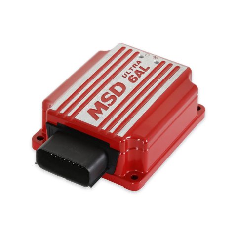 MSD Ultra 6AL Ignition Boxes 6423 Box, 6AL, Digital CD, with Rev Limiter, Red, Each thumbnail 3