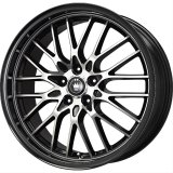 Konig Lace Gloss Black Wheels with Mirror Machine Faces LA78510355 Wheel, Lace, Aluminum, Black, 17 in. x 8.5 in., 5 x 4.5 in. Bolt Circle, 6.130 in. Backspace, Each thumbnail 3