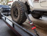 PRP Seats SpeedStrap Heavy-Duty Tire Bonnets 26600 Tie-Down Straps, SpeedStrap, Heavy-Duty, Bonnet, Ratchet, Twisted Snap Hooks, 2 in. Width, Black, Each thumbnail 1