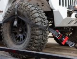 PRP Seats SpeedStrap Heavy-Duty Tire Bonnets 26600 Tie-Down Straps, SpeedStrap, Heavy-Duty, Bonnet, Ratchet, Twisted Snap Hooks, 2 in. Width, Black, Each thumbnail 2