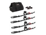 PRP Seats SpeedStrap UTV Tie-Down Kits 71740 Straps, SpeedStrap, UTV, Four 10 ft. Tie-Downs with Soft Ties, Ratchet, Twisted Snap Hook, Black, Four SpeedWraps, Storage Bag, Kit thumbnail 3