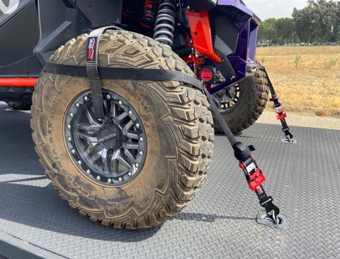 PRP Seats SpeedStrap Essential UTV Tire Bonnet Kits 71710 Tie-Down Straps, SpeedStrap, UTV, Bonnets, Ratchet, Flat Snap Hooks, 1.5 in. Width, Black, Storage Bag, Kit
