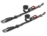 PRP Seats SpeedStrap Ratchet Tie-Downs 15221-2 Tie-Down Straps, SpeedStrap, Ratchet, S-Hook, Retention Clip, Soft Tie, 1.5 in. Width, 10 ft. Length, 1,333 lbs. Working Load Rating, Black, Pair thumbnail 1