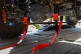 PRP Seats SpeedStrap Ratchet Tie-Down and Axle Strap Combos 27013 Straps, SpeedStrap, with Strap, Ratchet, Twisted Snap Hook, Protective Sleeve, 2 in. Width, 10 ft. Length, Red, Each thumbnail 2