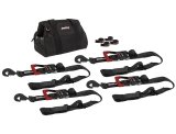 PRP Seats SpeedStrap Off-Road Tie-Down Kits 71730 Straps, SpeedStrap, Off-Road, Four 10 ft. Tie-Downs with Axle Straps, Ratchet, Twisted Snap Hook, Black, Four SpeedWraps, Storage Bag, Kit thumbnail 3