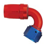 Aeroquip Reusable Hose Ends FBM4044 Fitting, End, AQP Hose, 120 Degree, -10 AN to Female -10 AN, Aluminum, Red/Blue, Each thumbnail 2