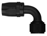 Aeroquip Reusable Hose Ends FBM4433 Fitting, End, AQP/StartLite Hose, 90 Degree, -8 AN to Female -8 AN, Aluminum, Black, Each thumbnail 2