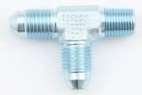 Aeroquip Tee Adapter Fittings FBM2701 Fitting, Adapter, Male Run Tee, -4 AN, 1/8 in. NPT, -4 AN, Steel, Each thumbnail 3