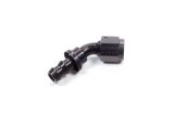 Aeroquip Socketless Hose Ends FBL1522 Fitting, End, AQP Socketless, 45 Degree, -6 AN Barb to Female -6 AN, Aluminum, Black Anodized, Each thumbnail 2
