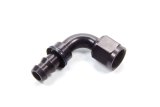 Aeroquip Socketless Hose Ends FBL1533 Fitting, End, AQP Socketless, 90 Degree, -8 AN Barb to Female -8 AN, Aluminum, Black Anodized, Each thumbnail 2