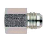Aeroquip AN to NPT Adapter Fittings FBM2719 Fitting, Adapter, NPT, Straight, Steel, Yellow Dichromate, -3 AN, 1/8 in. NPT, Each thumbnail 1