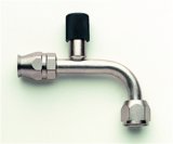 Aeroquip Air Conditioning Hose Ends FCE1834 Fitting, Nickel Plated, Steel, A/C, 90 Degree, -10 AN Female, O-Ring, Charge Port, Reusable, Each thumbnail 3