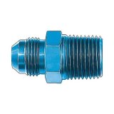 Aeroquip AN to NPT Adapter Fittings FBM2008 Fitting, Adapter, NPT, Straight, Aluminum, Blue Anodized, -8 AN, 1/2 in. NPT, Each thumbnail 2