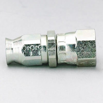 Aeroquip Reusable PTFE Fittings FBM1100 Fitting, Hose End, Racing Hose, Straight, -3 AN Hose to Female -3 AN, SAE 37 Degree Flare, Steel, Each