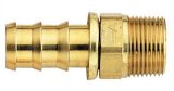 Aeroquip Socketless Hose Ends FBM1200 Fitting, End, AQP Socketless, Straight, -4 AN Barb to Male 1/8 in. NPT, Brass, Natural, Each thumbnail 2