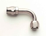 Aeroquip Air Conditioning Hose Ends FCE1733 Fitting, Nickel Plated, Steel, A/C, 90 Degree, -8 AN Female, O-Ring, Reusable, Each thumbnail 3
