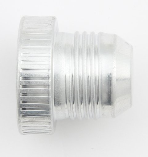 Aeroquip Threaded Aluminum Dust Plugs FBM3659 Fittings, Plug, -12 AN, External Knurled, Aluminum, Natural, Set of 10 thumbnail 3