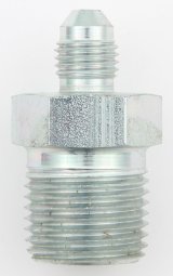 Aeroquip AN to NPT Adapter Fittings FBM2524 Fitting, Adapter, NPT, Straight, Steel, Yellow Dichromate, -4 AN, 1/2 in. NPT, Each thumbnail 3