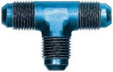 Aeroquip Tee Adapter Fittings FBM2060 Fitting, Adapter, Union Tee, -3 AN Male, Aluminum, Blue, Each thumbnail 3