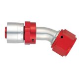 Aeroquip Crimp Hose Ends FBM4274 Fitting, End, AQP/StartLite Hose, 30 Degree,-10 AN to Female -10 AN Elbow, Aluminum, Each thumbnail 1