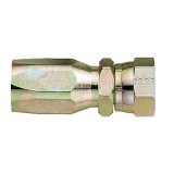 Aeroquip Reusable Hose Ends FBM1307 Fitting, End, AQP High Pressure, Straight, -10 AN to 7/8 -14 in. Female Thread, Steel, Natural, Each thumbnail 1