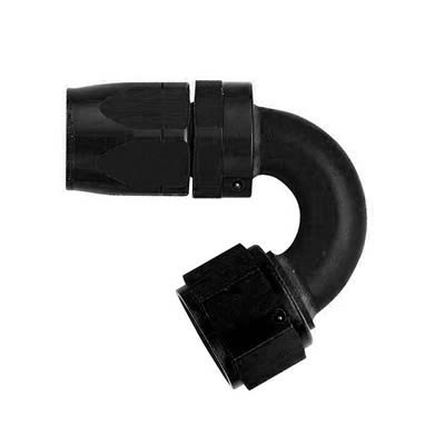 Aeroquip Reusable Hose Ends FBM4455 Fitting, End, AQP Hose, 150 Degree, -12 AN to Female -12 AN, Aluminum, Black, Each