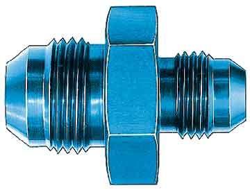 Aeroquip Reducers FBM2160 Fitting, Reducer, AN to AN, Straight, Aluminum, Blue Anodized, -8 AN, -6 AN, Each thumbnail 3