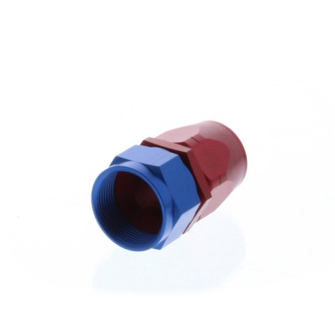 Aeroquip Reusable Hose Ends FBM1017 Fitting, End, AQP Hose, Straight, -20 AN to Female -20 AN, Aluminum, Red/Blue, Each