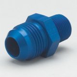 Aeroquip AN to NPT Adapter Fittings FBM2185 Fitting, Adapter, NPT, Straight, Aluminum, Blue Anodized, -10 AN, 3/8 in. NPT, Each thumbnail 2