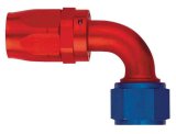 Aeroquip Reusable Hose Ends FBM4035 Fitting, End, AQP Hose, 90 Degree, -12 AN to Female -12 AN, Aluminum, Red/Blue, Each thumbnail 2