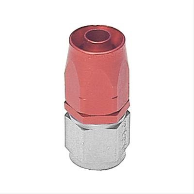 Aeroquip Reusable Hose Ends FBM1011 Fitting, End, AQP Hose, Straight, -4 AN to Female -4 AN, Steel, Red, Each thumbnail 1